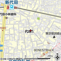 東京都世田谷区代田5丁目24-7周辺の地図