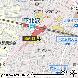 ダイエー下北沢店周辺の地図