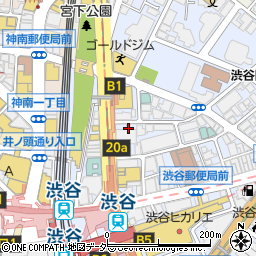 タイムズポーラ渋谷ビル駐車場周辺の地図