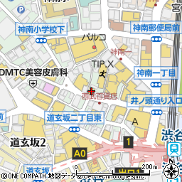 渋谷パルコＺＥＲＯＧＡＴＥ周辺の地図