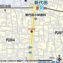 代田四周辺の地図