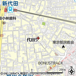東京都世田谷区代田5丁目24周辺の地図