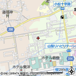 山梨県笛吹市春日居町小松1161-2周辺の地図