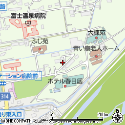 山梨県笛吹市春日居町小松855-401周辺の地図