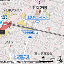 下北沢駅前周辺の地図