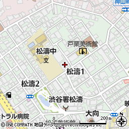 東京都渋谷区松濤1丁目12-8周辺の地図
