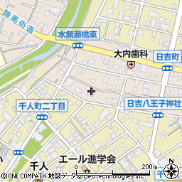東京都八王子市日吉町6周辺の地図