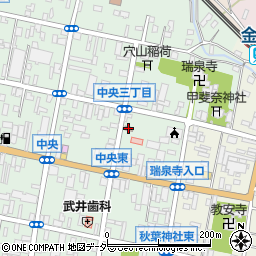 甲府中央三郵便局 ＡＴＭ周辺の地図