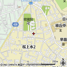 東京都世田谷区桜上水2丁目20周辺の地図