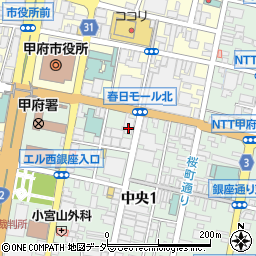 ダーツバー B‐GARAGE 甲府春日モール店周辺の地図