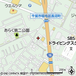 千葉県千葉市稲毛区長沼町215-7周辺の地図