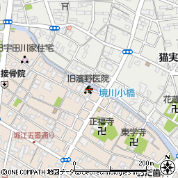 旧濱野医院周辺の地図