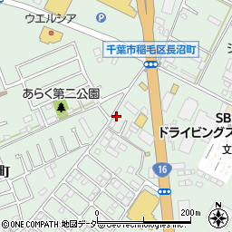 千葉県千葉市稲毛区長沼町218周辺の地図