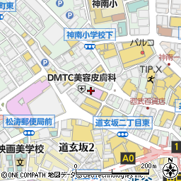 ゆずの小町 渋谷店周辺の地図