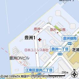 東京都江東区豊洲1丁目周辺の地図