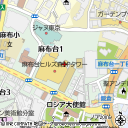 東京都港区麻布台1丁目周辺の地図