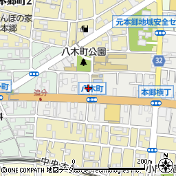 〒192-0055 東京都八王子市八木町の地図