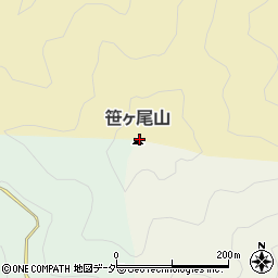 笹ケ尾山周辺の地図