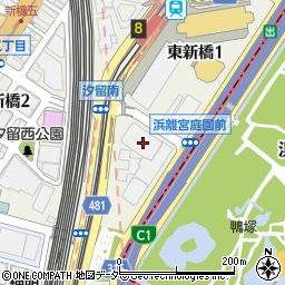 三井不動産住宅サービス株式会社　汐留事業所周辺の地図