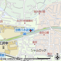 東京都日野市三沢79周辺の地図