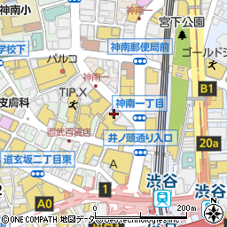 プレミアムカラオケ モディス渋谷店周辺の地図
