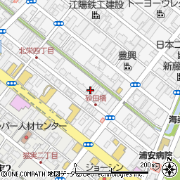 千葉県浦安市北栄4丁目18-8周辺の地図