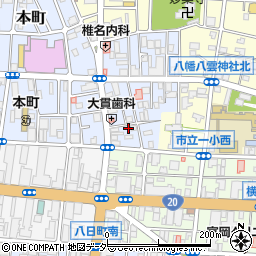 東京都八王子市本町2-9周辺の地図