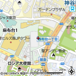 東京都港区麻布台1丁目7周辺の地図