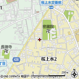 東京都世田谷区桜上水2丁目25-1周辺の地図