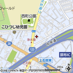 東京都調布市富士見町1丁目20-3周辺の地図