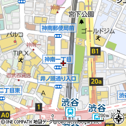 ファミリーマート渋谷駅北店周辺の地図