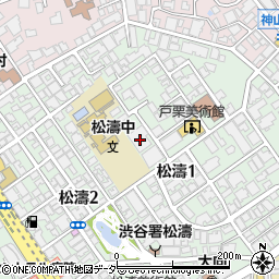 東京都渋谷区松濤1丁目12-6周辺の地図