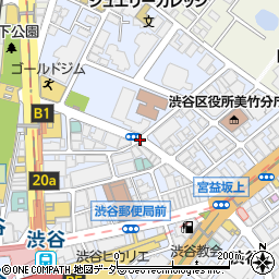 渋谷小学校前周辺の地図