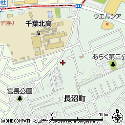 千葉県千葉市稲毛区長沼町194周辺の地図