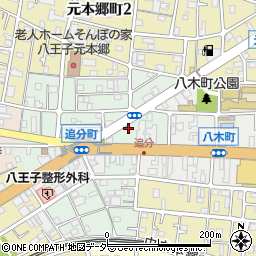 東京都八王子市追分町17周辺の地図