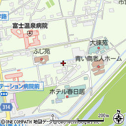 山梨県笛吹市春日居町小松855-403周辺の地図