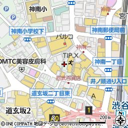 ペットパラダイス　渋谷スペイン坂店周辺の地図