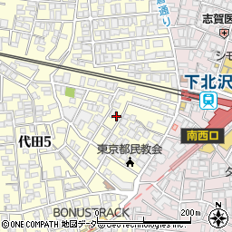 東京都世田谷区代田5丁目34-30周辺の地図