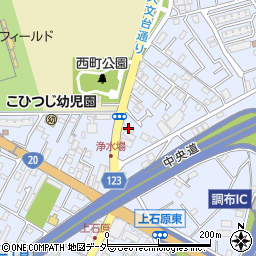 東京都調布市富士見町1丁目20-2周辺の地図