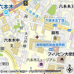 川崎定徳株式会社六本木事業所周辺の地図