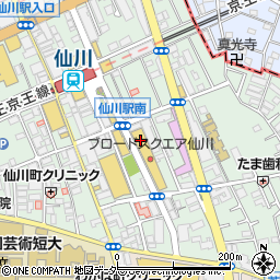 眼鏡市場調布仙川店周辺の地図