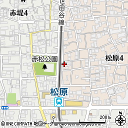 東京都世田谷区松原4丁目25-9周辺の地図