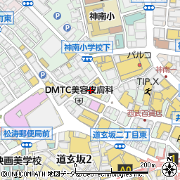 まんだらけ渋谷店周辺の地図