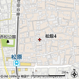 東京都世田谷区松原4丁目24-6周辺の地図