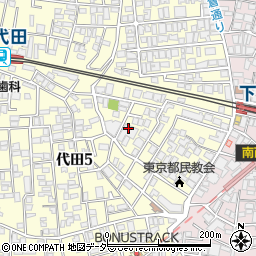 東京都世田谷区代田5丁目33-7周辺の地図