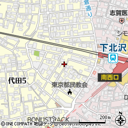 東京都世田谷区代田5丁目34-29周辺の地図