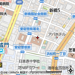 東京都港区新橋6丁目周辺の地図