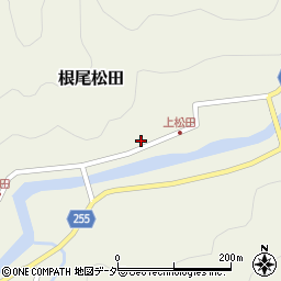 岐阜県本巣市根尾松田252周辺の地図