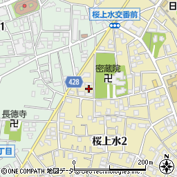 東京都世田谷区桜上水2丁目25-22周辺の地図