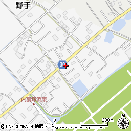 千葉県匝瑳市野手17164周辺の地図